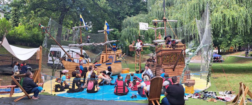Le Parc Municipal envahi de Pirates et de Corsaires pour le spectacle À l’abordage !