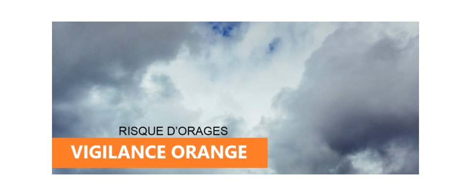 Alerte météo : vigilance orange orages