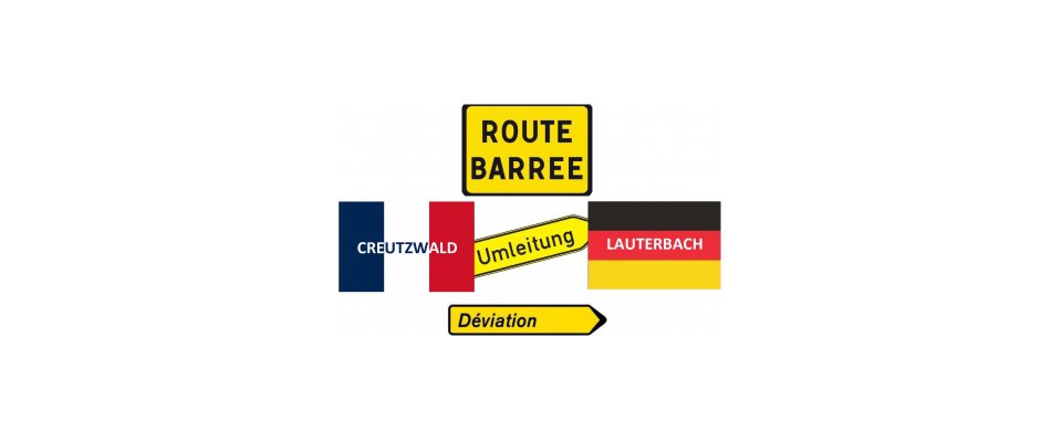 Fermeture route Creutzwald / Lauterbach