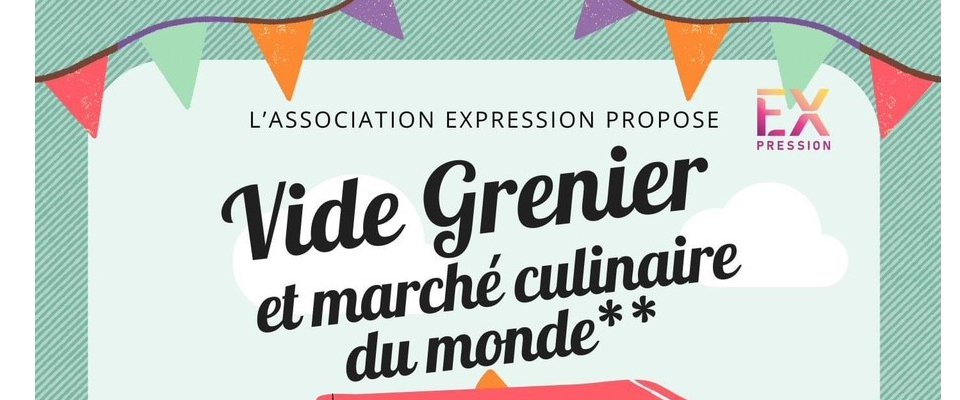 Vide grenier et marché culinaire du monde